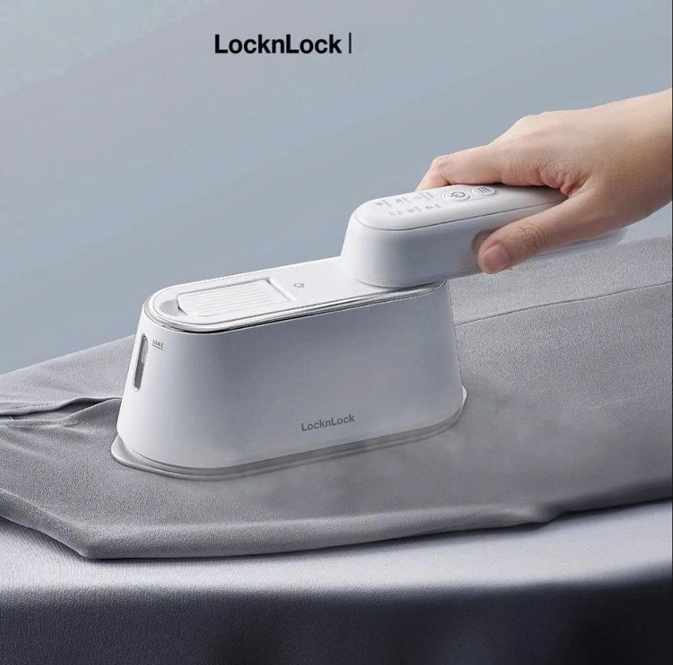 Bàn Ủi Hơi Nước Gấp Gọn LocknLock 2in1 ENI262WHT Chính Hãng